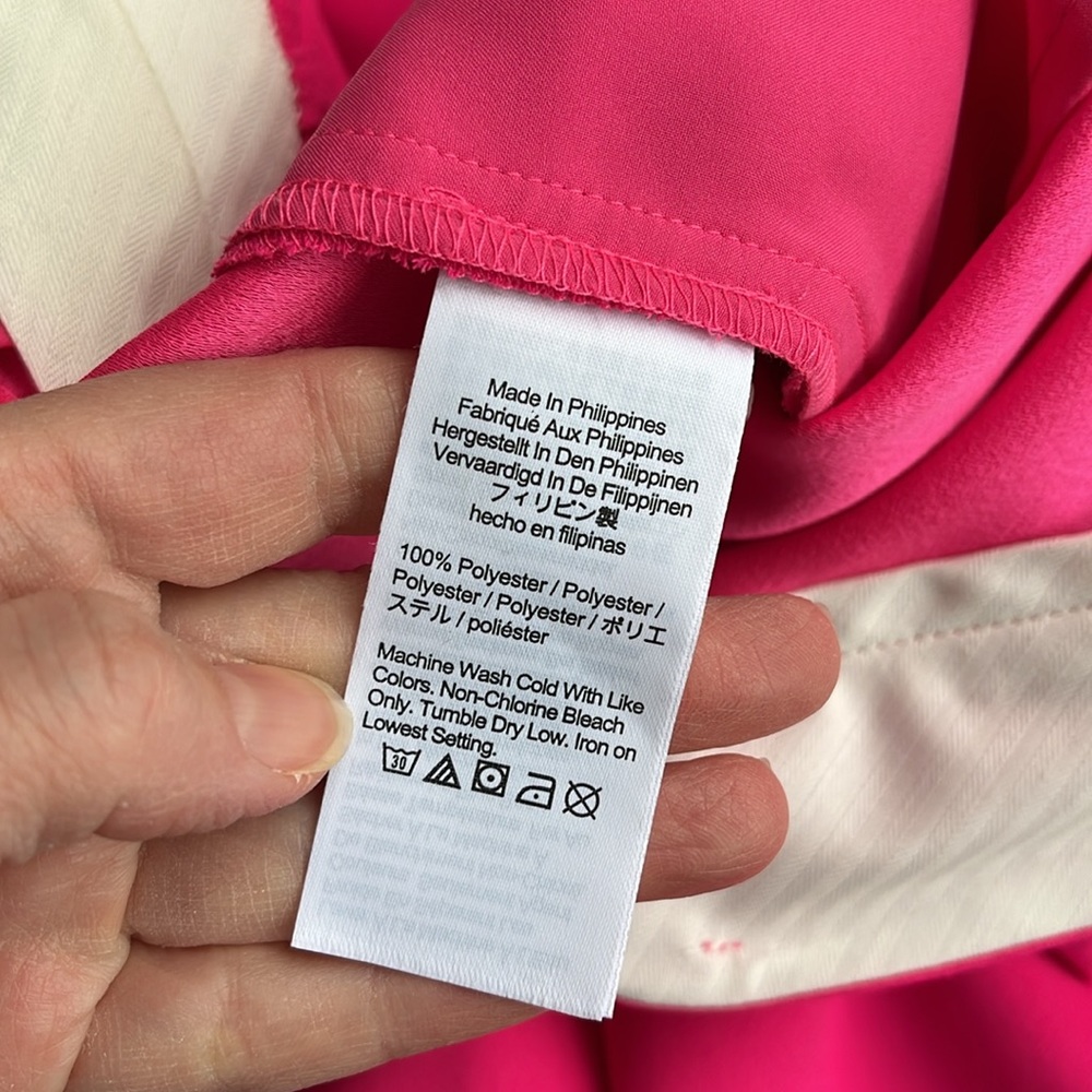 NEW! J. Crew Essential wide leg drapey BS581 neon pink pleated menswear … - Picture 8 of 11